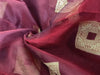 100% silk organza wine jacquard fabric 54&quot; by the yard