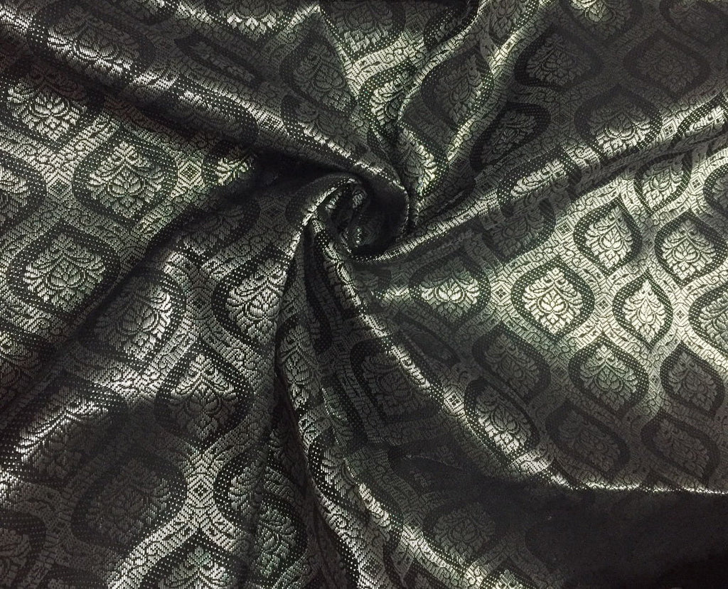 Field's Fabrics Silvercloth - Anti-Tarnish Protection for Silver - 58 inch Wide Fabric - Dark Brown