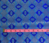 Silk Brocade fabric royal blue , blue x metallic gold color 44" wide BRO788[5]