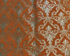 Silk Brocade fabric ORANGE x metallic silver COLOR 44" wide BRO790A[2]