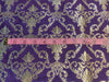 Silk Brocade fabric purple x metallic gold color 44"wide BRO790B[4]