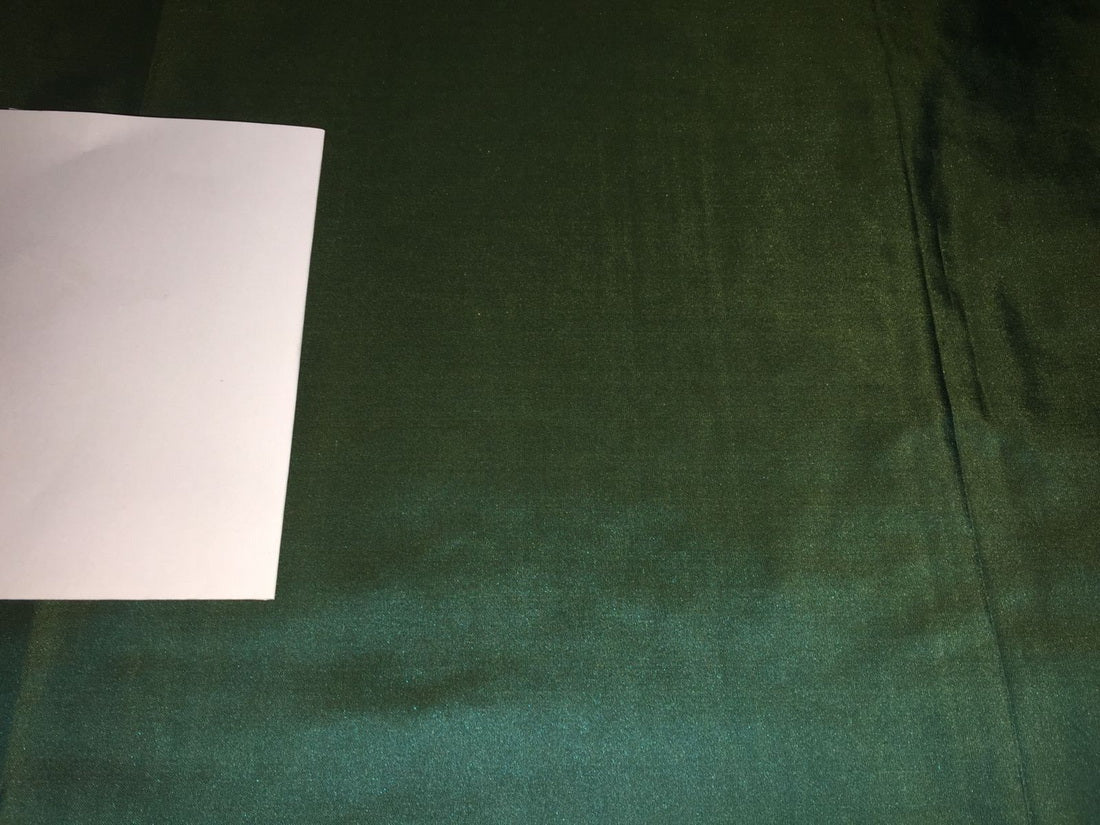 Pure Silk Taffeta fabric~ dark green x blue color 32 MOMME 54&quot; wide ~TAF315[2]