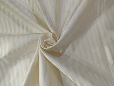 100% Pure Silk TAFETTA Fabric IVORY self color stripe color stripe 54&quot; wide TAFS167[1]