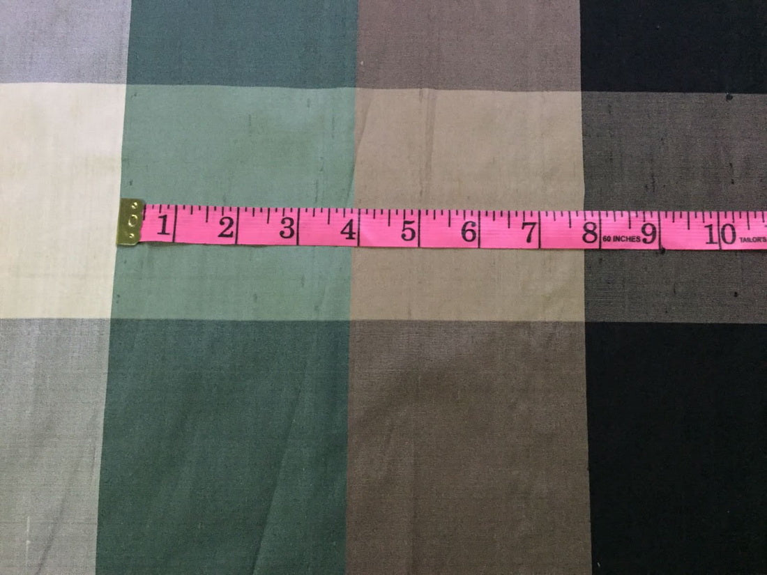 Gorgeous Silk Dupioni Multi Colour Plaids ~ 54&quot; wide