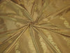 100% silk taffeta gold with gold jacquard stripe 54" wide TAFJ7