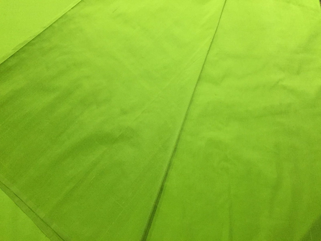 100% Pure silk dupion fabric green chartreuse color 54" wide DUP341[1]