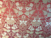 Silk taffeta jacquard fabric Rust & Gold 54&quot; wide