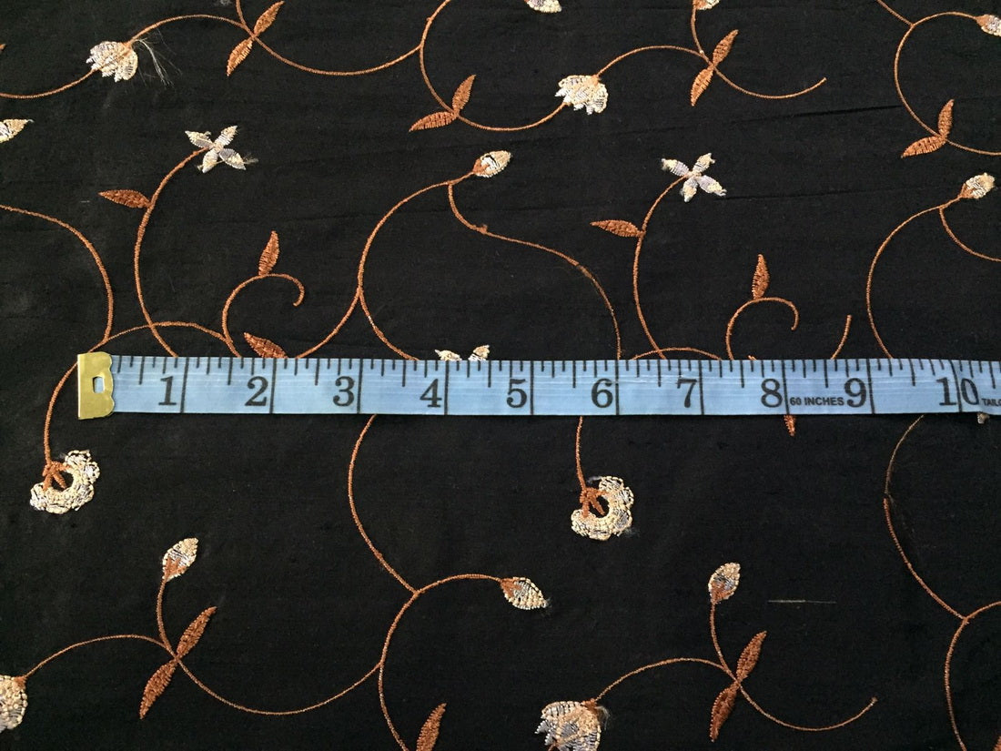 SILK DUPIONI 54&quot; INCHES embroidered DUPE10