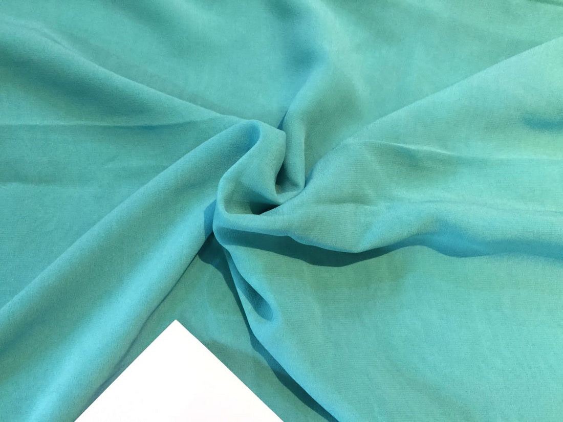 Silk georgette 16 mm/60 grams  54&quot; wide~ sea green