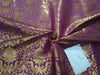 Silk Brocade fabric deep purple with metallic gold color 44" wide BRO802[2]