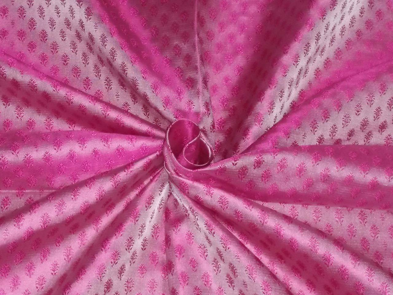 Silk Brocade Fabric PINK color 44" wide BRO533[5]