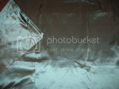 100% Pure SILK TAFFETA FABRIC Brown x Sea Green colour continuous piece 60&quot; wide TAF#184[4]