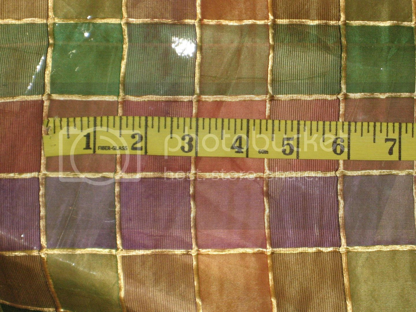 SILK ORGANZA FABRIC MULTI COLOR PLAIDS