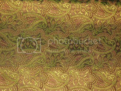 Silk Brocade fabric Green Colour 44" wide BRO178[2]
