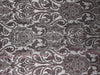 Silk Brocade Fabric Greyish Blue,Metallic &amp; Aubergine 36" wide BRO180[3] available for bulk preorder