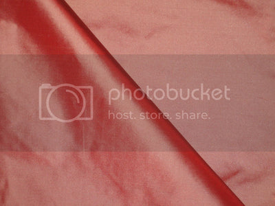 SILK TAFFETA FABRIC Winter Cherry color 54" wide TAF45[2]