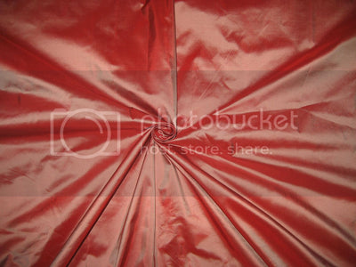 SILK TAFFETA FABRIC Winter Cherry color 54" wide TAF45[2]