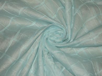 100% Cotton Organdy Light Blue with Pintucks Fabric 44"  wide sold by the yard [1559]