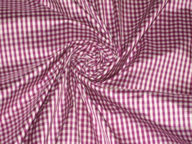 Silk Dupioni Purple and ivory color plaids Fabric 54" wide DUPC3
