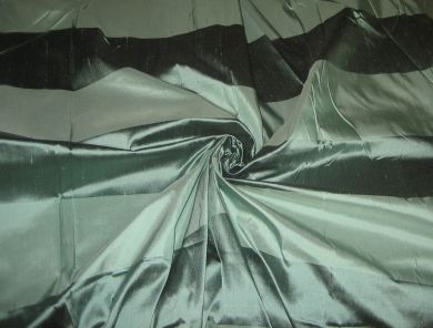 Silk dupioni silk 54&quot; Light &amp; Dark Sea Green colour stripes DUPS39[1]