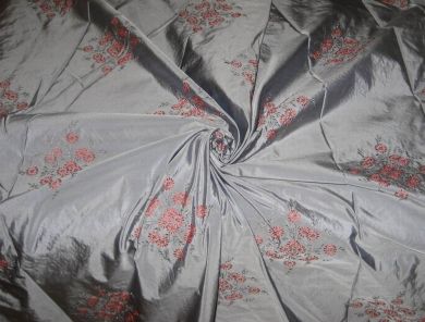 Extremely high quality silk taffeta silk 54&quot; embroidered