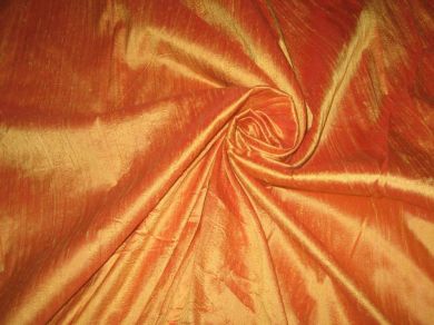 silk dupioni silk 54&quot;-Orange colour
