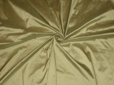 silk dupioni silk 44&quot; width -Moss Green colour