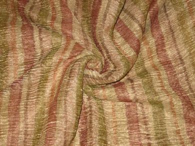 36 INCHES WIDE~ GOLD Multi colour vertical stripes