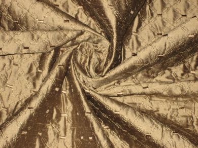 SILK DUPIONI Dessert snake colour pintuck Fabric DUPP12