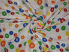 Cambric cotton ~White colour with M&amp;M print ~Width 44