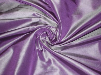 100% SILK TAFFETA FABRIC lilac purple 60" wide