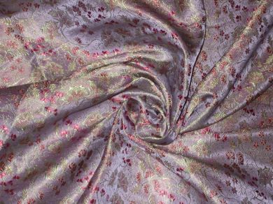 Silk Brocade Fabric Width 44&quot;-Lavender Color BRO4[6]