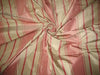 Candy Pink and Beige colour stripe Silk Taffeta Fabric TAFS24 54&quot; wide