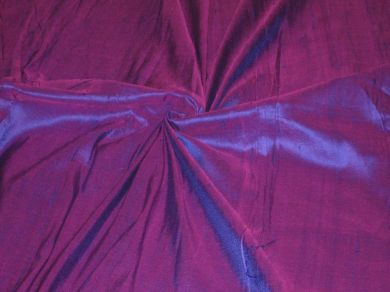 Purple with Fushia Pink Shot~Silk Dupioni~44 WITH SLUB