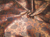 Silk brocade fabric copper color 58 inches