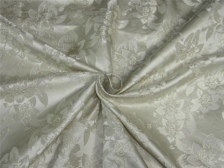 Silk brocade fabric dark ivory color 58 inches bro591[3]