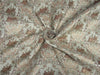 Silk brocade fabric ivory x blush pink color 56' inches