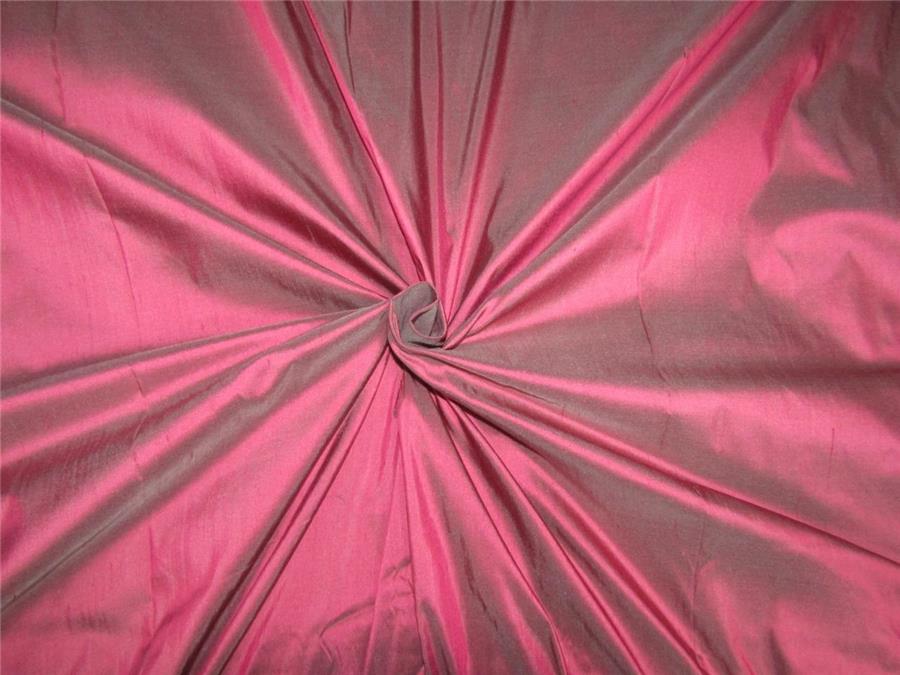 100% pure silk dupion Iridescent pink x grey colour 54&quot; wide DUPA256[2]