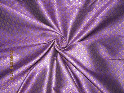 Brocade fabric Purple x metallic gold Color 44&quot;