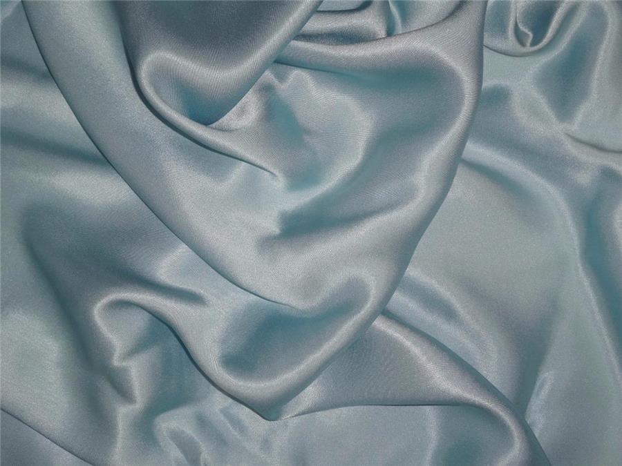 27 momme silk reversible satin fabric pastel baby blue 44&quot; wide