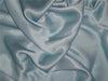 27 momme silk reversible satin fabric pastel baby blue 44&quot; wide