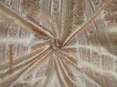 Brocade fabric Blush pink x cream Color 60&quot;