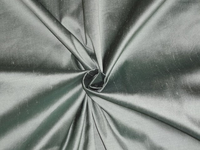 100% Pure SILK Dupioni FABRIC Icy Green color 48&quot;wide DUP170[1]