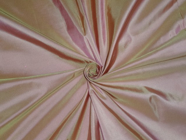 100% Pure SILK TAFETTA FABRIC Iridescent Pink x Green colour 54&quot; wideTAF50[4]