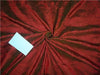 100% Pure SILK CRUSHED Dupioni RED X GREEN Fabric 60" wide.DUP#171