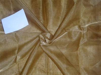 44 INCHES WIDE~ GOLD silk metalic tissue organza fabric mixbkA11[5]