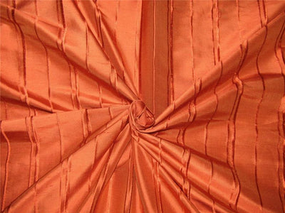 100% silk dupion stripe burnt orange 54&quot; wide DUPS60[4]