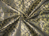 Brocade fabric black x metallic gold color 44" wide Bro612[5]