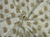 Brocade fabric Ivory x metallic gold color 44&quot;wide