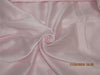 silk / cotton spun yarn sheer chanderi fabric baby pink color 44 inch wide